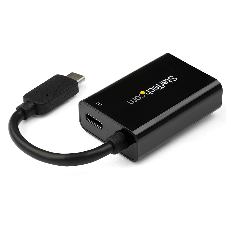 StarTech CDP2VGAUCP USB C to VGA Adapter with Power Delivery - Black